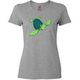 thumbnail image 3 of Inktastic Sea Turtle with swirls Women's T-Shirt, 3 of 5