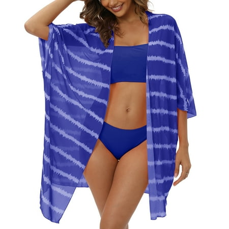 Valcatch Women s Ribbed Bikini Sets Bandeau Bikini Crop Top Bathing Suit with Cover Ups
