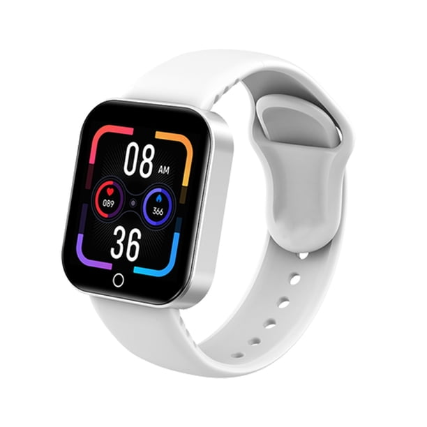 Pulsera inteligente I7 Pantalla de un solo toque de 1,44'' Monitor de sueño/frecuencia cardíaca/pres Carevas Blanco