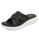 thumbnail image 2 of Sandalias Cuña Tobogan Plataforma Mujeres Cross Con Soporte Toe Abierto para Interiores, 2 of 8