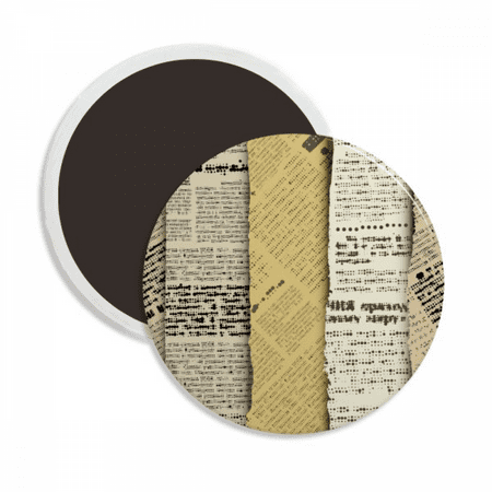 

Category Newspaper Text Country Round Ceracs Fridge Magnet Keepsake Decoration
