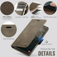 thumbnail image 2 of Funda tipo cartera para Samsung Galaxy S24 Ultra, de piel, con tarjetero, función atril, cierre magnético y bloqueo RFID. Funda de TPU a prueba de golpes, compatible con S24 Ultra, 2 of 8