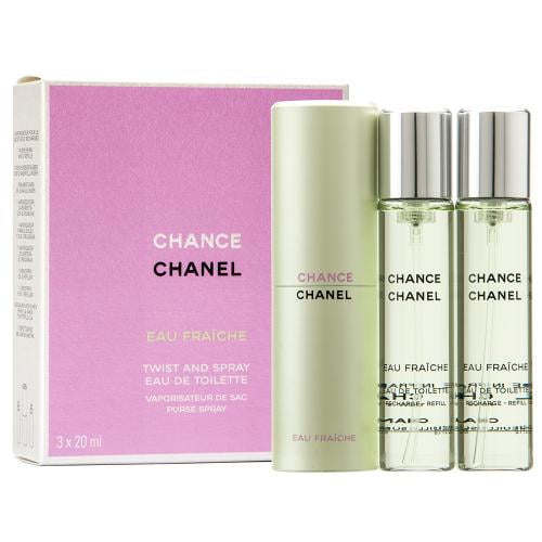 tynd Moralsk Medicinsk malpractice Chanel Chance Eau Fraiche Twist & Spray EDT Refill - 3 X 20ml/0. 7oz -  Walmart.com