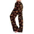 thumbnail image 3 of Zorvxlyn Halloween Pajama Pants for Women Ghost Pumpkin Spider Web Graphic Pajamas Bottoms for Women Drawstring Elastic Waist Women's Lounge Pants, 3 of 6