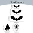 thumbnail image 2 of Rongxk Halloween Hanging Bats Decorations Outdoor 3D Realistic Scary Flying Bats with Glowing Eyes for Front Door Yard Tree Halloween Hanging Decorations Outside, 2 of 4
