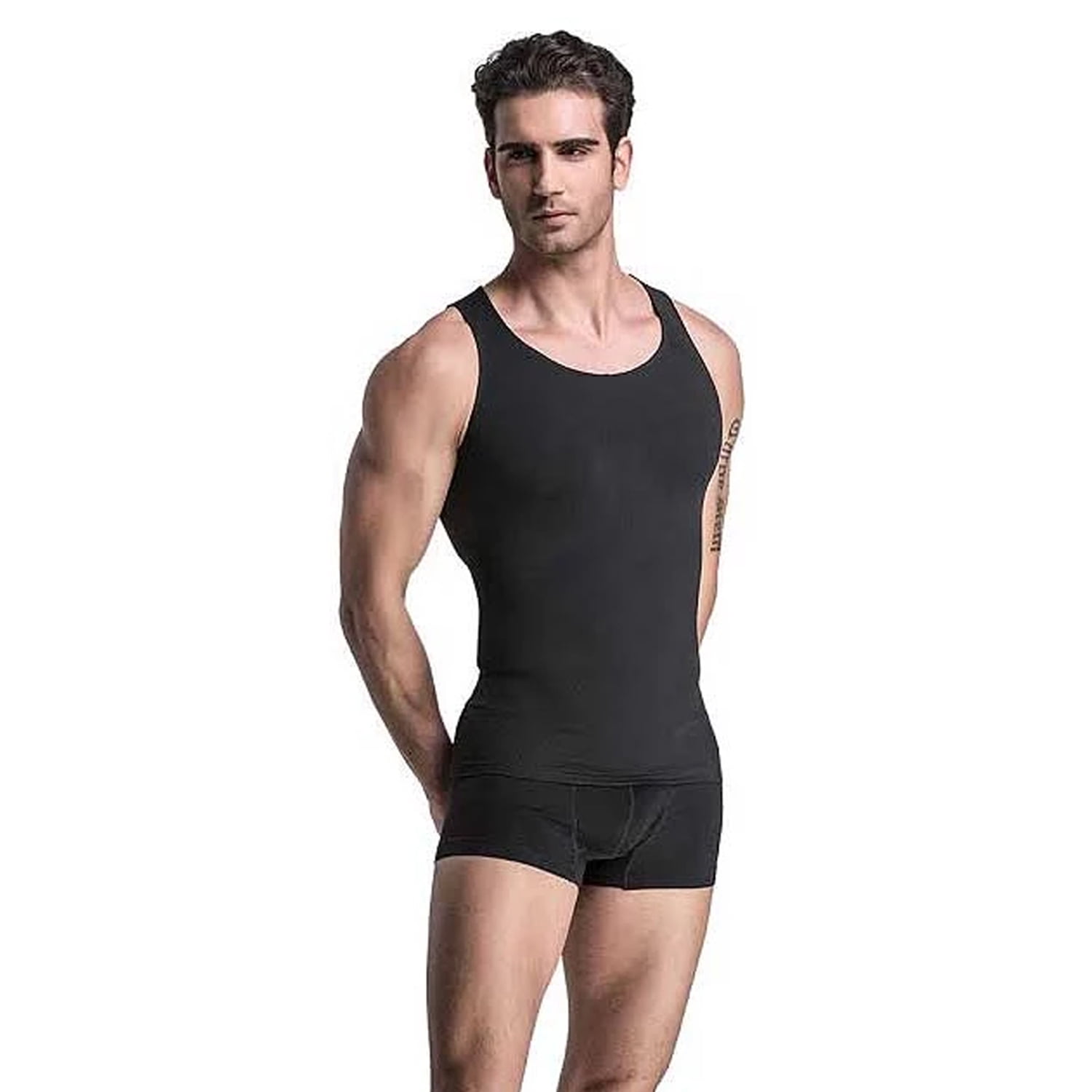 Mens Compression Slimming Tank Top Shirt