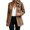 Coffee, variant on Knit Texture Fitted Jacket for Everyday Ready Outerwear with Structured Detailing Women's Casual Jackets, Blue, S
