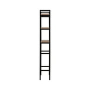 Better Homes & Gardens Jace 3-Shelf over-the-Toilet Storage Shelf with Black Frame and Oak Shelves