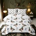 thumbnail image 2 of Manfei Wild Mallard Duck Quilt King,Farmhouse Animal King Coverlet Set,3pcs,1 Bedspread and 2 Pillowcases, 2 of 7