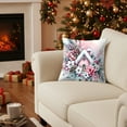 thumbnail image 6 of Homemoh Pink Christmas Pillow Covers 18x18 Christmas Winter Holiday Throw Pillow Covers for Living Room Bedroom Sofa, 6 of 6