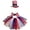 C, variant on 4th of July Goose Outfits 7 Inch Desk Goose Outfits, Memorial Day Patriotic Goose Costume with Hat,250th Anniversary Independence Day Porch Goose Clothes for Patriotic Decorations(A)