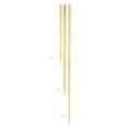 thumbnail image 4 of RSVP Flat Shape Natural Bamboo Disposable Double Skewer in Natural, 4 of 5