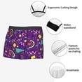 thumbnail image 3 of Yiaed Retro 80s Style Print Men's Soft Cotton Boxer Shorts Breathable Boxers Underwear Moisture-Wicking Underwear Stretch Boxer Briefs for Man-Small, 3 of 5