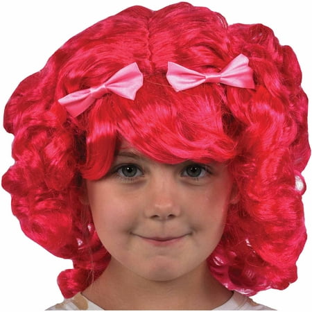 Pink Lalaloopsy Tumblelina Wig Child Halloween Costume