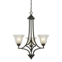 FX-3551/3 Cal Lighting Westbrook-Three Light Chandelier-24.25 Inches Wide by 30.5 Inches High     -Traditional Installation