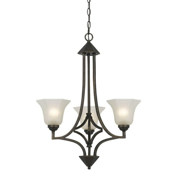 FX-3551/3 Cal Lighting Westbrook-Three Light Chandelier-24.25 Inches Wide by 30.5 Inches High -Traditional Installation