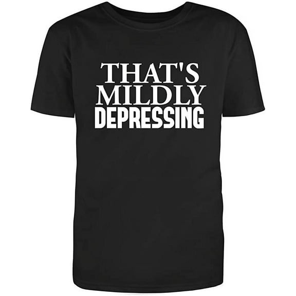 RedBarn Unisex Black half Sleeves Cotton That's Mildly D**** Humor Funny T Shirt