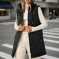 thumbnail image 4 of Gaexia Vest for Women Winter,Lightweight Winter Hooded Down Vest for Women Quilted Sleeveless Gilet Coat With Pockets Outerwear, 4 of 6
