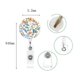 thumbnail image 5 of 3PCS Badge Reels Retractable Flower Badge Holder with Alligator Clip Id Name Tag Holders for Office Worker Nurses, 5 of 5