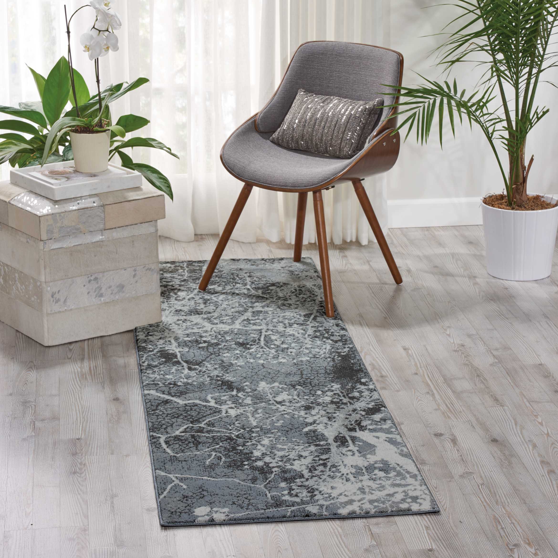 Nourison Maxell Abstract Grey Area Rug