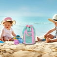 thumbnail image 6 of Darzheoy Mesh Beach Bag Tote Durable Sand Away Drawstring Beach Backpack Swim and Pool Toys Balls Storage Bags Packs, Stay Away from Sand and Water, 6 of 6