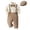 A-Beige61, variant on OSOLU Toddler Baby Boys Clothes Suits Gentleman Long Sleeve Dress Shirts And Suspenders Pants With Hat 3 Piece Set 3-24M Comfy Outfit