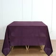 thumbnail image 4 of BalsaCircle 6 Pieces 70" x 70" Eggplant Purple Square Polyester Tablecloths Table Linen, 4 of 8