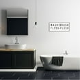 thumbnail image 2 of Stupell Industries Wash Brush Floss Flush Bathroom Rules Graphic Art Gray Framed Art Print Wall Art, Design by Cindy Jacobs, 2 of 7