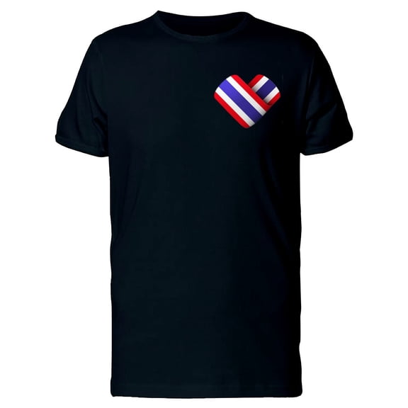 I Love Thailand Heart Flag Tee Men's -Image by Shutterstock