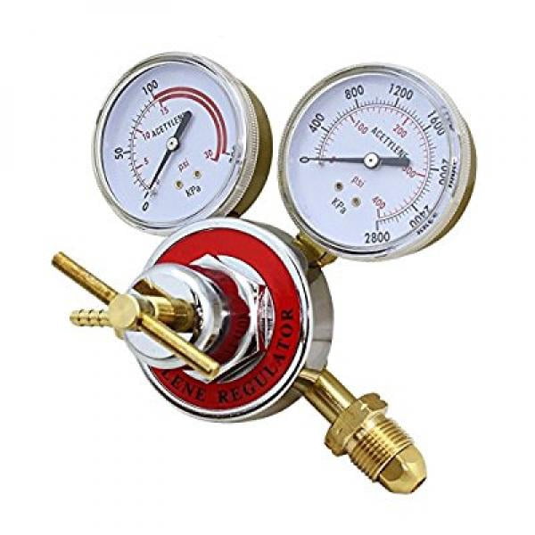 SÜA 0-400 Psi Acetylene Regulator Gauge – 2-Inch Dial, PSI & KPA, 1/8" NPT Bottom Inlet For Portable Oxy-Fuel Kits