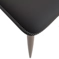 thumbnail image 6 of LeisureMod Mosaic Collection Modern Dining Chair in Charcoal Fabric - Set of 2, 6 of 12