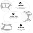 thumbnail image 3 of 2 Pcs Aluminum Alloy Wheels Spacers Practical Wheel Shims for Car Automobile, 3 of 7