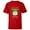 Red, variant on Star Wars Grogu Mandalorian Keeping It Cute on My Birthday - Short Sleeve T-Shirt for Kids - Customized-Athletic Heather