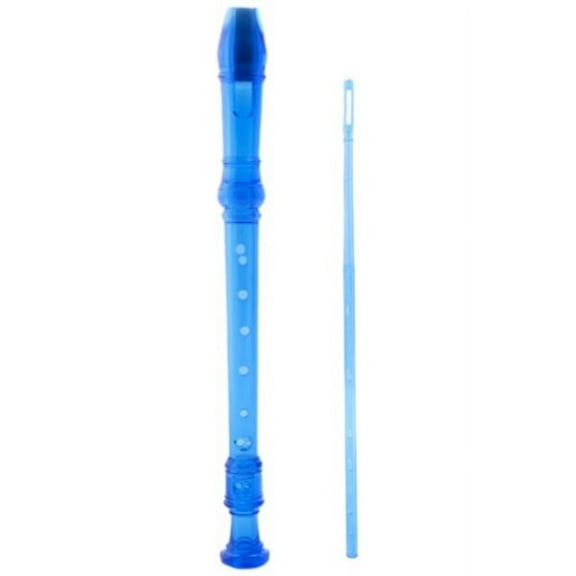 D'Luca Student 3 Piece Recorder Flute Blue