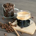 thumbnail image 4 of Vaso medidor de vidrio para espresso BCNMViku de 75 ml con asa (paquete de 2), 4 of 7