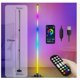 thumbnail image 1 of Lámpara de pie de esquina RGB Luminous Harmony con control por aplicación Bluetooth, brillo ajustable, micrófono sensible para sincronización de música, ideal para la decoración de salas de juegos, 1 of 5