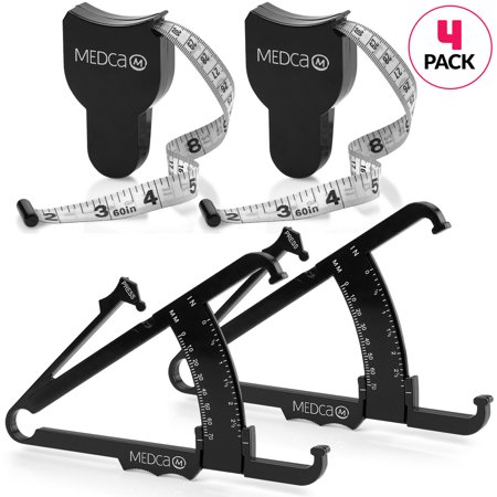 Body Tape Measure and Skinfold Caliper for Body Set - (Pack of 2)