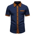 thumbnail image 2 of Goodtrade8 with Pockets T Shirts for Men Summer Short Sleeve Dress Button Down Mens Shirts Business, 2 of 9