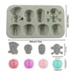 thumbnail image 3 of Xihbxyly Moldes de Flores con Forma de Calavera, Silicona Reutilizable, Antiadherente, Fácil de Desmoldar, Dulces Creativos de Halloween, Postres Horneados, Aptos para Congelador, Juego de 8 Piezas,, 3 of 7