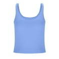 thumbnail image 3 of Weikingp Camisole Tops For Women Built In Bra Support Tank Tops For Women Tight Tank Tops For Women Women'S Tanks & Camis Shapewear Tank Tops For Women Blue L, 3 of 6