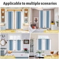 thumbnail image 6 of Blue White Ombre Kitchen Curtains 72 Inch Length, Modern Abstract Art Farmhouse Gradient Grommet Top Bedroom Living Room Curtains, Light Filtering Cafe Curtain Drapes 2 Panels Set 104''x72'', 6 of 9