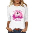 thumbnail image 2 of Vetsdori Ladies Plus Size Tops Graphic Pullover Dressy 3/4 Sleeve Trendy,Summer Tunic T-shirts for Woman Crewneck, 2 of 4
