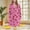 A02_Hot Pink, variant on Womens Fun Patterns Spa Robe Lace-Up Adjustable Ultra Soft Textured Shawl Robe Relaxed Fit Long Sleeve Drawstring Adjustable Sleepwear Loungewear with Pockets