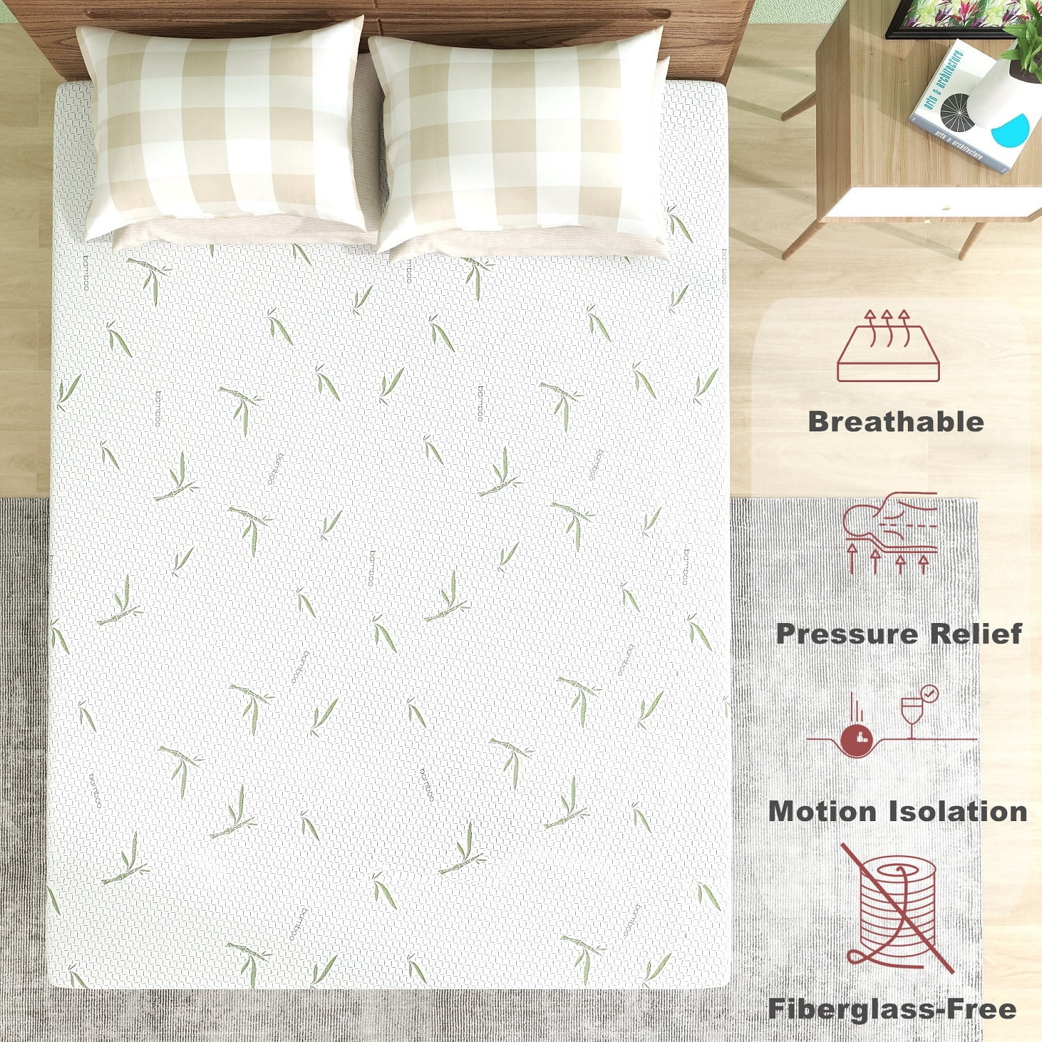 8" Twin Mattress Bed in a Box, Cooling Memory Foam Mattress for Pressure Relief