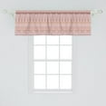thumbnail image 2 of Ambesonne Folk Window Valance, Tribal Pattern in Pastel Tones with Geometric Motifs, Curtain Valance for Kitchen Bedroom Decor with Rod Pocket, 54" X 18", Grey Pink Chocolate, 2 of 3