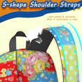 thumbnail image 5 of Pioneer Flower Floral Print Pattern 17" School Backpacks for Teens,Waterproof Oxford Fabric,S-Shape Padded Straps for School,Travel,Hiking,Camping, 5 of 5