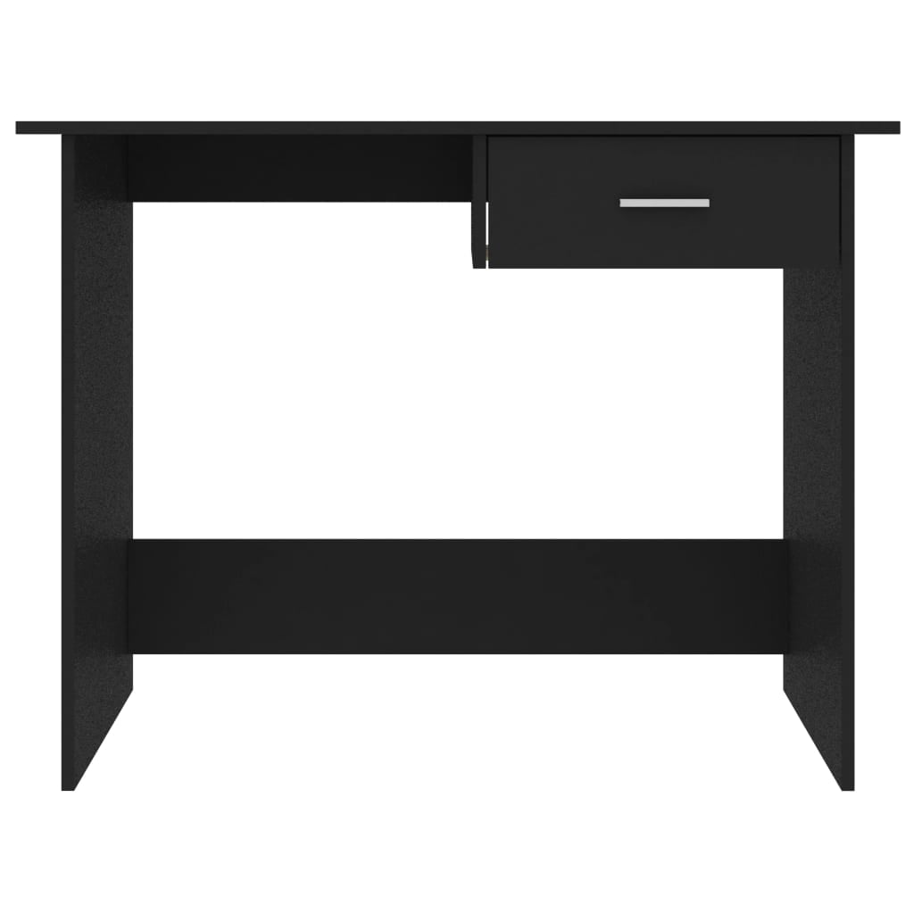 Kepooman Home Office Modern Rectangle Sturdy Office Desk with Drawer, 39.4" x 19.7" x 29.9", Black Kepooman Home Office Modern Rectangle Sturdy Office Desk with Drawer, 39.4" x 19.7" x 29.9", Black