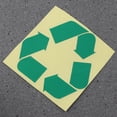 thumbnail image 3 of EeaseMX Pegatina autoadhesiva con el logotipo de reciclaje, símbolo circular de reciclaje, calcomanía reflectante (verde), 3 of 7