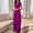 Purple, variant on Heisall Women's Solid Lapel Long Sleeve Jumpsuits Casual Fashion with Tie Waist for Daily Wear