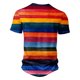 thumbnail image 5 of Mens Manga Corta Botón Abajo Camisas, Botón de Impresión Casual Cuello Redondo Blusa Hecha de 95% Poliéster 5% Spandex para Todo el Uso de Temporada, Bajo las Camisas para Hombres, 5 of 5